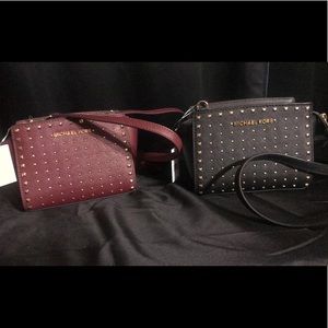 Black OR burgundy crossover Michael Kors purse